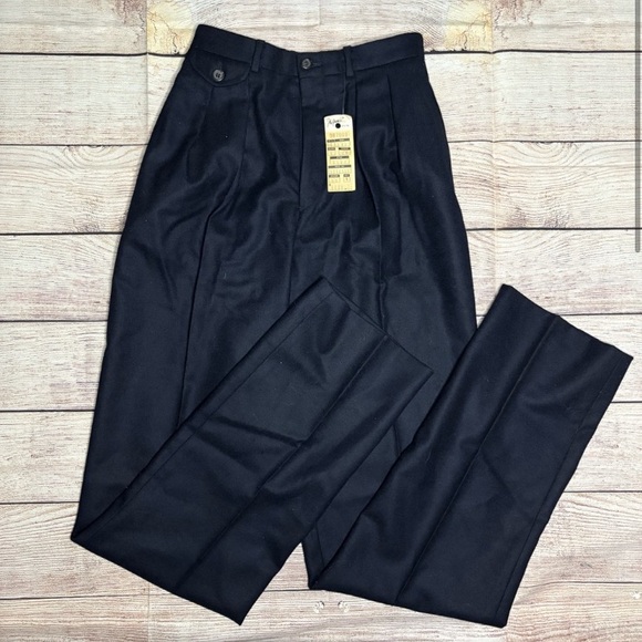 Ralph Lauren Pants - Ralph Lauren navy blue Dress Pants Tailored Wool-Blend